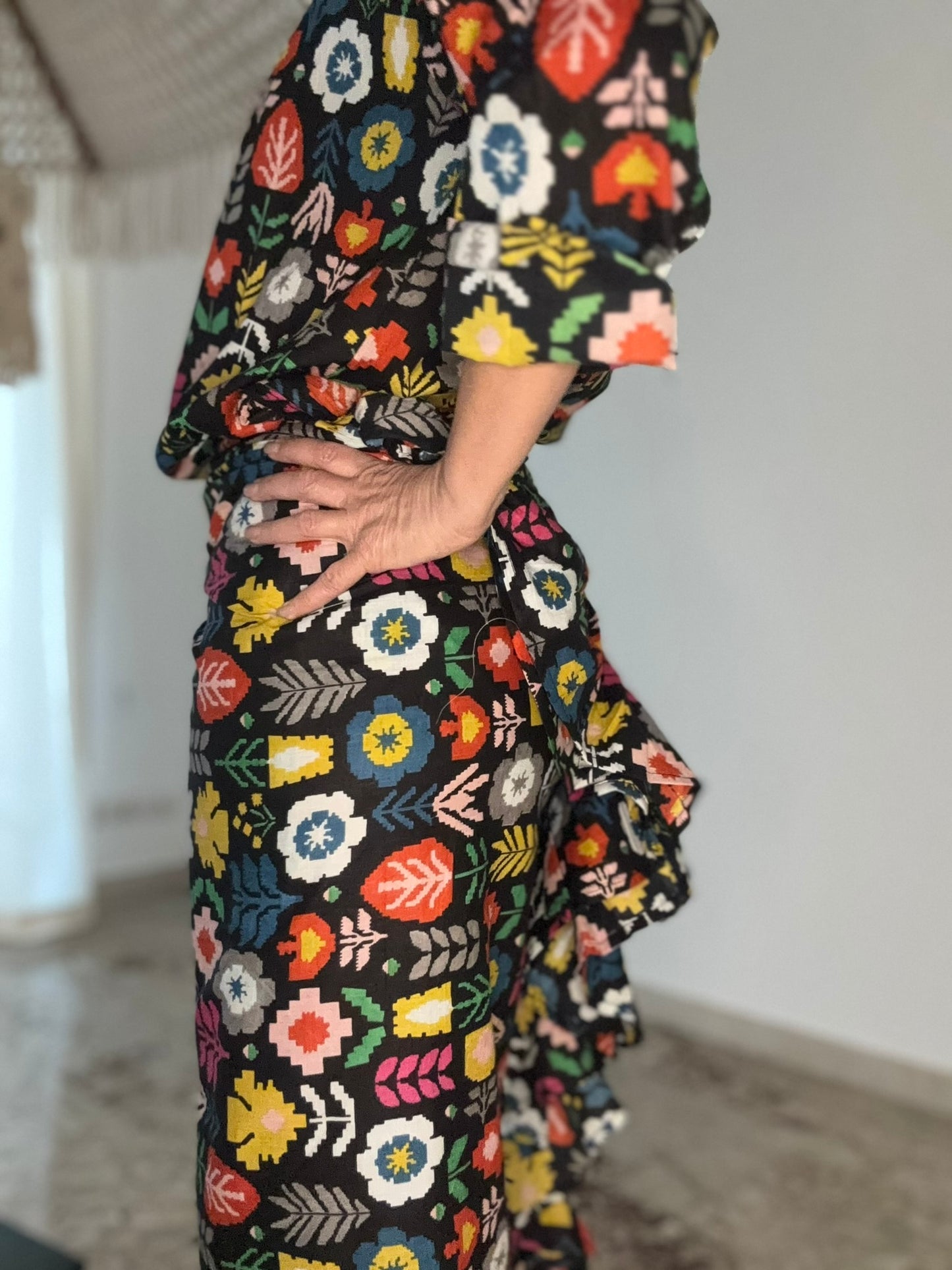 Completo Frida: gonna pareo+camicia