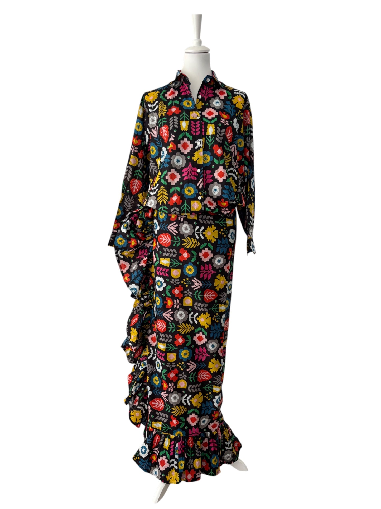 Completo Frida: gonna pareo+camicia